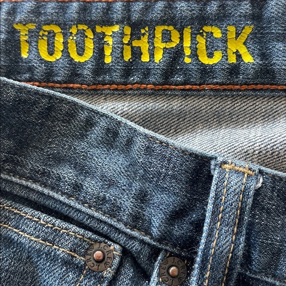 J Crew Women's Toothpick Cropped Stretch Blue Jeans 29 - Picture 6 of 8